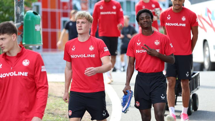 September 15, 2026, xrekx, Soccer, 2. Bundesliga, 1. FC Kaiserslautern Training, from left: Mika Haas, 1. FC Kaiserslautern, Ibrahim Kanate, 1. FC Kaiserslautern, Kaiserslautern