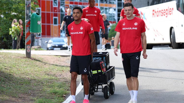 September 15, 2026, xrekx, Soccer, 2. Bundesliga, 1. FC Kaiserslautern Training, from left: Thierry Tazemeta, 1. FC Kaiserslautern, Erencan Yardımc, 1. FC Kaiserslautern, Kaiserslautern