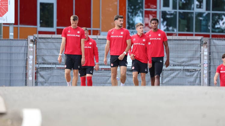 September 15, 2026, xrekx, Soccer 2. Bundesliga, 1 FC Kaiserslautern Training: Fabian Kunze, 1 FC Kaiserslautern, Marlon Ritter, 1 FC Kaiserslautern, Ivan Prtajin, 1 FC Kaiserslautern, Mario Sauer, 1 FC Kaiserslautern, Kelven Frees, 1 FC Kaiserslautern, Kaiserslautern