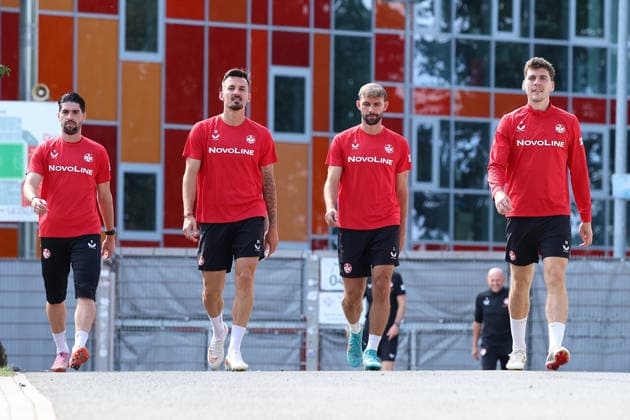 September 15, 2026, xrekx, Soccer 2. Bundesliga, 1 FC Kaiserslautern Training: Semih Sahin, 1 FC Kaiserslautern, Mergim Berisha, 1 FC Kaiserslautern, Simon Asta, 1 FC Kaiserslautern, Jacob Rasmussen, 1 FC Kaiserslautern, Kaiserslautern
