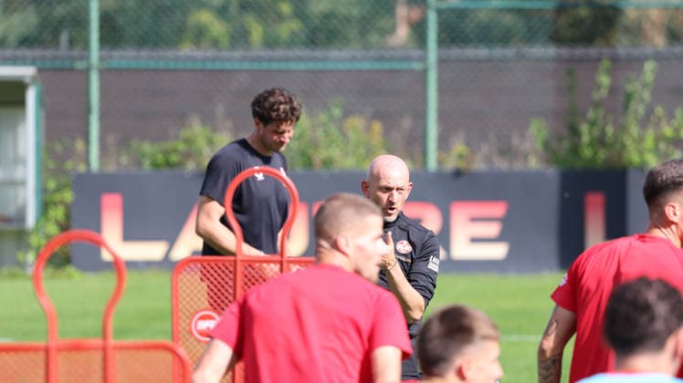 September 15, 2026, xrekx, Soccer, 2. Bundesliga, 1. FC Kaiserslautern Training, from left: Torsten Lieberknecht, Coach of 1. FC Kaiserslautern, Kaiserslautern