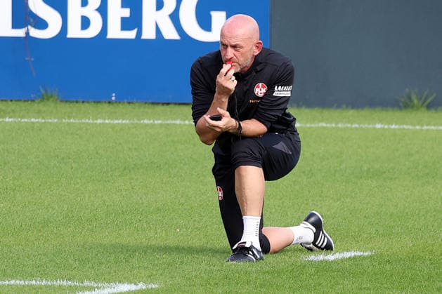 September 15, 2026, xrekx, Soccer, 2. Bundesliga, 1. FC Kaiserslautern Training, from left: Torsten Lieberknecht, Coach of 1. FC Kaiserslautern, Kaiserslautern