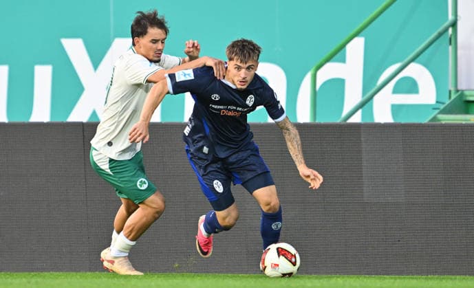 September 15, 2025 Soccer Season 2025–2026 Bavarian Regional League Matchday 09 SpVgg Greuther Fürth II U23 Kleeblatt vs. TSV 1860 Munich Löwen xwoxzix Olgherto Balliu 40, SpVgg Greuther Fürth II Mark Gevorgyan 24, TSV 1860 Munich