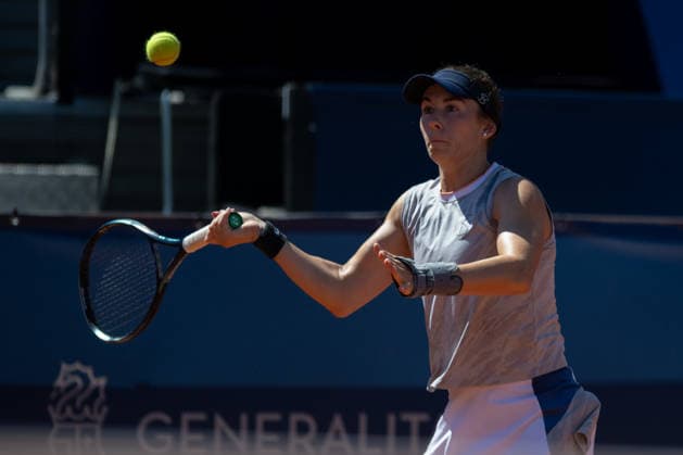 BBVA Open Internacional of Valencia Round of 32 Alicia Herrero Linana from Spain against Lucia Cortez Llorca from Spain in action during the BBVA Open Internacional of Valencia Round of 32 at Sporting Tennis Valencia, (Valencia ) on September 15, 2026. Copyright: xVicentexVidalxFernandezx