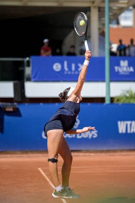 BBVA Open Internacional of Valencia Round of 32 Lucia Cortez Llorca from Spain against Alicia Herrero Linana from Spain in action during the BBVA Open Internacional of Valencia Round of 32 at Sporting Tennis Valencia, (Valencia ) on September 15, 2026. Copyright: xVicentexVidalxFernandezx