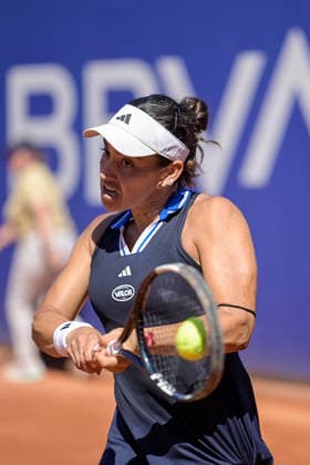 BBVA Open Internacional of Valencia Round of 32 Lucia Cortez Llorca from Spain against Alicia Herrero Linana from Spain in action during the BBVA Open Internacional of Valencia Round of 32 at Sporting Tennis Valencia, (Valencia ) on September 15, 2026. Copyright: xVicentexVidalxFernandezx