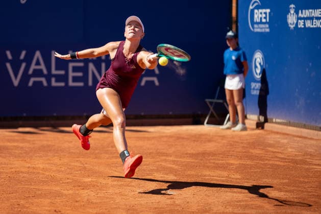 BBVA Open Internacional of Valencia Round of 32 Oksana Selekhmeteva from Spain against Nastasja Schunk from Germany in action during the BBVA Open Internacional of Valencia Round of 32 at Sporting Tennis Valencia, (Valencia ) on September 15, 2026. Copyright: xVicentexVidalxFernandezx