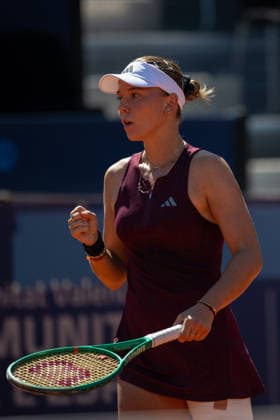 BBVA Open Internacional of Valencia Round of 32 Oksana Selekhmeteva from Spain against Nastasja Schunk from Germany in action during the BBVA Open Internacional of Valencia Round of 32 at Sporting Tennis Valencia, (Valencia ) on September 15, 2026. Copyright: xVicentexVidalxFernandezx