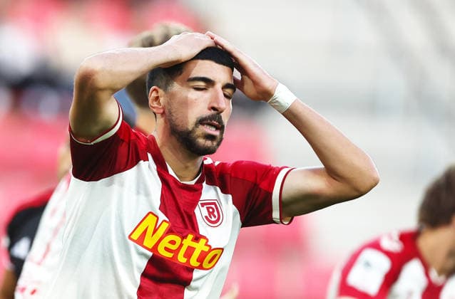 September 15, 2026, Regensburg, Bayern, Germany: Boujellab Nassim of Regensburg reacts during the 3. Liga football match between Jahn Regensburg and Fortuna Dusseldorf at Jahn Stadium in Regensburg , Bayern , Germany . September 15th , 2026 Football German 3. Liga Jahn Regensburg Vs Fortuna Dusseldorf  - ZUMAe140 20260915_zip_e140_027 Copyright: xDavidexEliasx