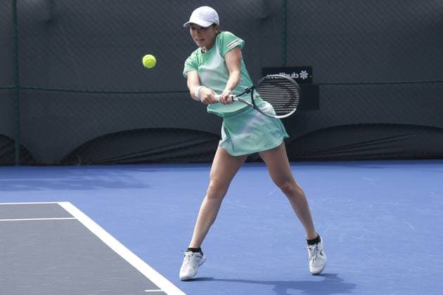 RECORD DATE NOT STATED Darja Semenistaja and Hayu Kinoshita face off at the SP Open in Brazil. Sao Paulo (SP), 09 15 2026 Tennis SP Open Latvian tennis player Darja Semenistaja, seeded No. 9, faces Japanese player Hayu Kinoshita in the first round of the SP Open, this Tuesday (15), on court 2 of Villa-Lobos Park, in Sao Paulo. Tennis player Darja Semenistaja wins by 2 sets to 0 with a score of 7 5 and 6 4(Foto: Leco Viana Thenews2 imago images) SPO  Copyright: xLecoxVianax