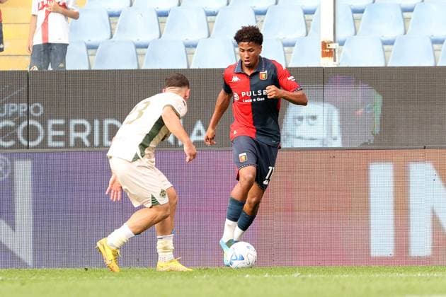 Foto IPP ACGE Genova 15 09 2026 Coppa Italia Sedicesimi 2026-2027 Genoa-SudTirol nella foto: Franz Ethan Meichtry Italy Photo Press World Copyright Genova italy Italia ITALY  Copyright: xR4924_italyphotopressx