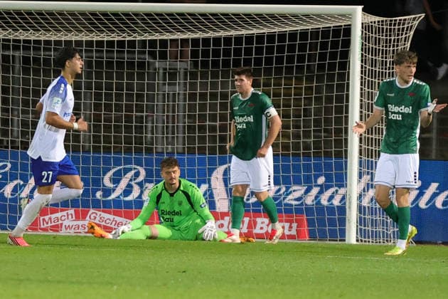 September 15, 2026, Soccer, Men s, 2026–2027 Season, Bavarian Regional League, Matchday 9: FC Schweinfurt 05 vs. FV Illertissen; Goalkeeper Jan Mottl (FC Schweinfurt 05); Schweinfurt lost 0–3 at the Riedel Bau Arena in the Sachs Stadium, Lower Franconia, Bavaria, Germany