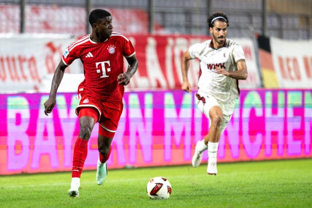 Cassiano Tomas Kiala 4 FC Bayern Munich Amateurs, FC Bayern II vs. FC Augsburg II, Soccer, Bavarian Regional League, Matchday 9, September 15, 2026. DFB regulations prohibit any use of photographs as image sequences and or quasi-videos. Munich, Bavaria, Germany Copyright: xkolbert-press UlrichxGamelx