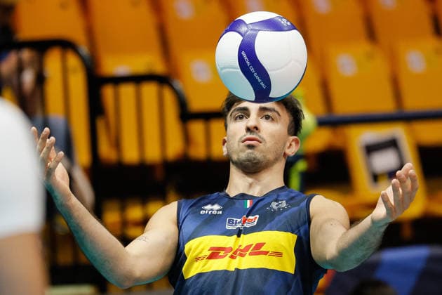 Italy™s Gabriele Laurenzano during a Men™s Euro pool A volleyball match between Czech Republic and Italy in Modena, Italy - September 15, 2026  Copyright: xLucaxDiliberto xLaPressex
