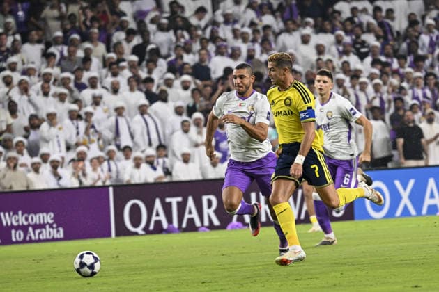 Al Ain v Al-Nassr - AFC Champions League AL AIN, UNITED ARAB EMIRATES - SEPTEMBER 15: Al-Nassr s Cristiano Ronaldo in action during the AFC Champions League match between Al Ain and Al-Nassr at Hazza Bin Zayed Stadium in Al Ain, United Arab Emirates, on September 15, 2026. Hassan al Raisi Anadolu Abu Dhabi United Arab Emirates. Editorial use only. Please get in touch for any other usage.  Copyright: x2026xAnadoluxHassanxalxRaisix