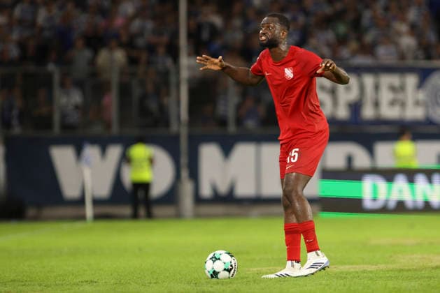 Dennis Duah of TSV Havelse gestures during the 3. Liga match between MSV Duisburg and TSV Havelse at the Schauinsland Reisen Arena on September 15, 2026, in Duisburg, Germany. Photo by Oliver Kaelke, DeFodi Images. Dennis Duah of TSV Havelse gestures during the 3. Liga match between MSV Duisburg and TSV Havelse at Schauinsland Reisen Arena on September 15, 2026 in Duisburg, Germany. Photo by Oliver Kaelke, DeFodi Images. DFB and DFL regulations prohibit any use of photographs as image sequences and or quasi-video. Photo by Oliver Kaelke, DeFodi Images