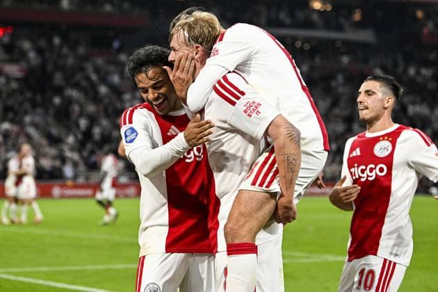AMSTERDAM - Julian Brandt of Ajax celebrates the 2-0 during the Dutch Eredivisie match between Ajax and Willem II at the Johan Cruijff ArenA on September 15, 2026, in Amsterdam, the Netherlands. OLAF KRAAK ANP Eredivisie 2026 27 xVIxANPxSportx xxANPxIVx 568736914 originalFilename: 568736914.jpg