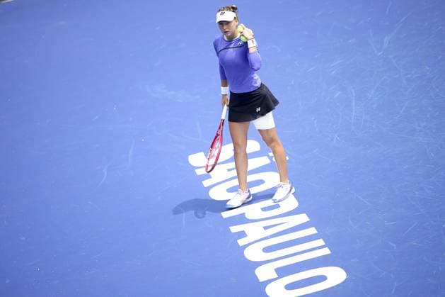 RECORD DATE NOT STATED Teodora Kostovic and Victoria Luiza Barros face off at the SP Open. Sao Paulo (SP), 09 15 2026 Tennis SP Open Serbian Teodora Kostovic faces Brazilian Victoria Luiza Barros this Tuesday (15), in the first round of singles at the SP Open, on the central court, at Villa-Lobos Park, in Sao Paulo. Serbian Teodora Kostovic wins by 2 sets to 0 with partial scores of 6 2 and 6 4.(Foto: Leco Viana Thenews2 imago images) SPO  Copyright: xLecoxVianax