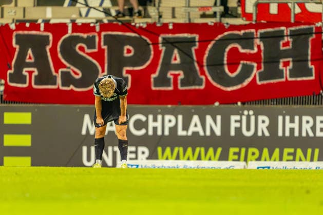 3rd Division: SG Sonnenhof Großaspach vs. Sportclub Verl, September 15, 2026, Aspach, GERMANY September 15, 2026 Moritz Kaube Sportclub Verl, 11 minutes after the final whistle, with the match ending in a 1–1 tie between SG Sonnenhof Großaspach and Sportclub Verl on Matchday 6 of the 3. Liga at the WIRmachenDRUCK Arena Copyright: xBEAUTIFULxSPORTS Steinx