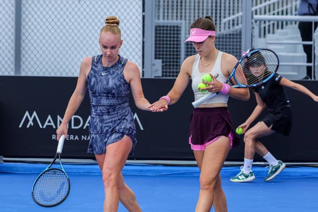 WTA GUADALAJARA OPEN 2026 WTA GUADALAJARA OPEN 2026 MARIA KOZYREVA MAIA LUMSDEN VS MAKOTO NINOMIYA VS ALEXA GUARACHI 09 15 2026 GUADALAJARA, JALISCO Action photo of Maria Kozyreva and Maia Lumsden during a match at the 2026 WTA Guadalajara Open, held at the Centro Panamericano de Tenis in Guadalajara, Jalisco, Mexico Action photo of Maria Kozyreva and Maia Lumsden, during a match at the 2026 WTA Guadalajara Open held at the Centro Panamericano de Tenis in Guadalajara, Jalisco, Mexico. PHOTO BY IMAGENSHOP PHOTO AGENCY GUADALAJARA, JALISCO, MEXICO Copyright: xIMAGENSHOPxAGENCIAxFOTOGRAFICAx