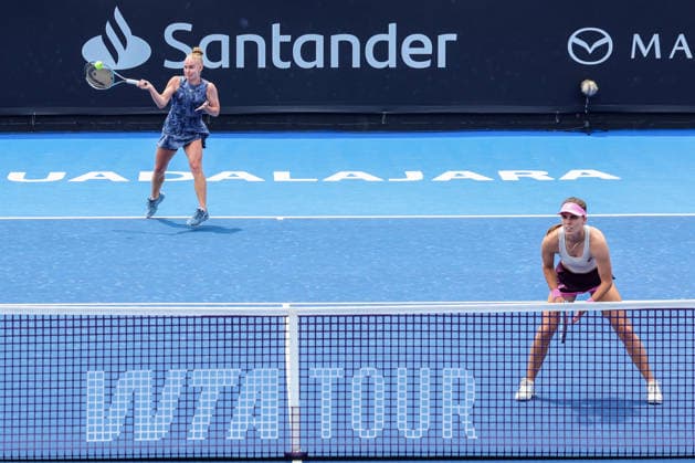 WTA GUADALAJARA OPEN 2026 WTA GUADALAJARA OPEN 2026 MARIA KOZYREVA MAIA LUMSDEN VS MAKOTO NINOMIYA VS ALEXA GUARACHI 09 15 2026 GUADALAJARA, JALISCO Action photo of Maria Kozyreva and Maia Lumsden during a match at the 2026 WTA Guadalajara Open, held at the Centro Panamericano de Tenis in Guadalajara, Jalisco, Mexico Action photo of Maria Kozyreva and Maia Lumsden, during a match at the 2026 WTA Guadalajara Open held at the Centro Panamericano de Tenis in Guadalajara, Jalisco, Mexico. PHOTO BY IMAGENSHOP PHOTO AGENCY GUADALAJARA, JALISCO, MEXICO Copyright: xIMAGENSHOPxAGENCIAxFOTOGRAFICAx