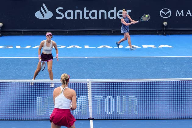 WTA GUADALAJARA OPEN 2026 WTA GUADALAJARA OPEN 2026 MARIA KOZYREVA MAIA LUMSDEN VS MAKOTO NINOMIYA VS ALEXA GUARACHI 09 15 2026 GUADALAJARA, JALISCO Action photo of Maria Kozyreva and Maia Lumsden during a match at the 2026 WTA Guadalajara Open, held at the Centro Panamericano de Tenis in Guadalajara, Jalisco, Mexico Action photo of Maria Kozyreva and Maia Lumsden, during a match at the 2026 WTA Guadalajara Open held at the Centro Panamericano de Tenis in Guadalajara, Jalisco, Mexico. PHOTO BY IMAGENSHOP PHOTO AGENCY GUADALAJARA, JALISCO, MEXICO Copyright: xIMAGENSHOPxAGENCIAxFOTOGRAFICAx