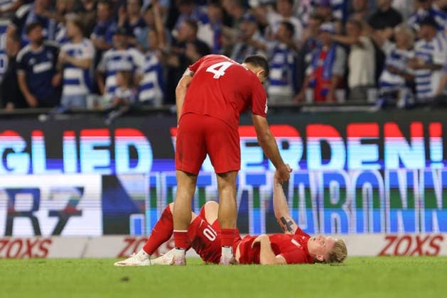 Kevin Schumacher of TSV Havelse and Semi Belkahia of TSV Havelse look dejected during the 3. Liga match between MSV Duisburg and TSV Havelse at the Schauinsland Reisen Arena on September 15, 2026, in Duisburg, Germany. Photo by Oliver Kaelke, DeFodi Images. Kevin Schumacher of TSV Havelse and Semi Belkahia of TSV Havelse look dejected during the 3. Liga match between MSV Duisburg and TSV Havelse at Schauinsland Reisen Arena on September 15, 2026 in Duisburg, Germany. Photo by Oliver Kaelke, DeFodi Images. DFB and DFL regulations prohibit any use of photographs as image sequences and or quasi-video. Photo by Oliver Kaelke, DeFodi Images.