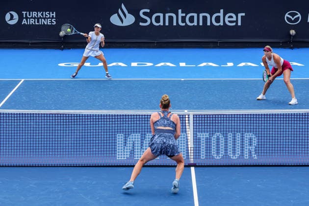 WTA GUADALAJARA OPEN 2026 WTA GUADALAJARA OPEN 2026 MARIA KOZYREVA MAIA LUMSDEN VS MAKOTO NINOMIYA VS ALEXA GUARACHI 09 15 2026 GUADALAJARA, JALISCO Action photo of Makoto Ninomiya and Alexa Guarachi during a match at the 2026 WTA Guadalajara Open, held at the Centro Panamericano de Tenis in Guadalajara, Jalisco, Mexico Action photo of Makoto Ninomiya and Alexa Guarachi, during a match at the 2026 WTA Guadalajara Open held at the Centro Panamericano de Tenis in Guadalajara, Jalisco, Mexico PHOTO BY IMAGENSHOP PHOTO AGENCY GUADALAJARA, JALISCO, MEXICO Copyright: xIMAGENSHOPxAGENCIAxFOTOGRAFICAx
