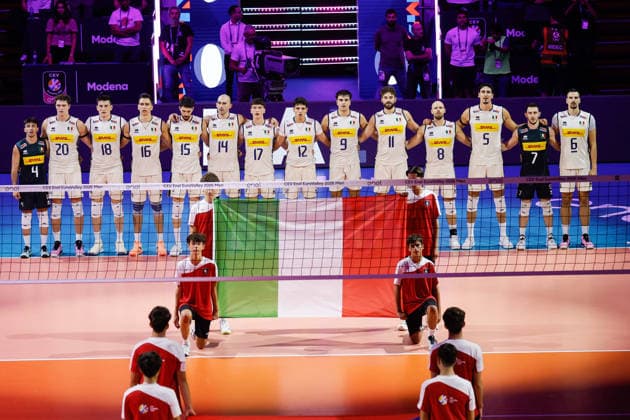 Italy during a Men™s Euro pool A volleyball match between Czech Republic and Italy in Modena, Italy - September 15, 2026  Copyright: xLucaxDiliberto xLaPressex