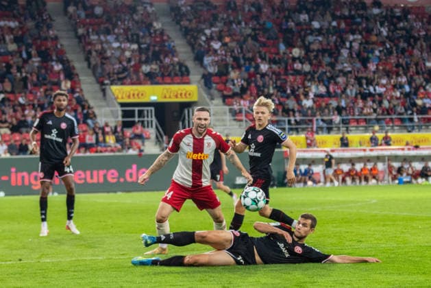 September 15, 2026, Soccer, GER, Season, 3rd Division, 2026–2027 Season, Matchday 6, SSV Jahn Regensburg vs. Fortuna Düsseldorf. DFL regulations prohibit any use of photographs as image sequences and or quasi-video.