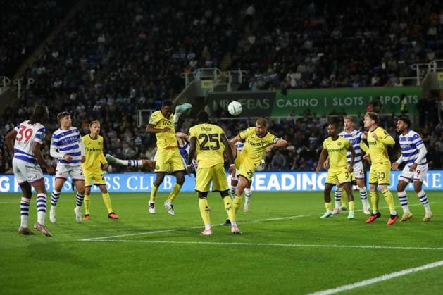 Paudie O Connor of Reading scores a bicycle kick goal, which is later disallowed Reading v Brentford, Carabao Cup Third Round, Football, Select Car Leasing Stadium, Reading, UK, 15 09 2026, England - 15 Sep 2026Reading Select Car Leasing Stadium England United Kingdom EDITORIAL USE ONLY No use with unauthorised audio, video, data, fixture lists, club league logos or live services. Online in-match use limited to 120 images, no video emulation. No use in betting, games or single club league player publications. Copyright: xHanc WiredxPhotos Shutterstockx 17152833k
