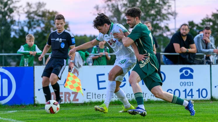 September 15, 2026 Soccer Season 2026–2027 Bavarian Regional League Matchday 09 SC Eltersdorf vs. VfB Eichstätt JoTe xjoxtex Markus Lohner 30, VfB Eichstätt Moritz Fischer 15, SC Eltersdorf