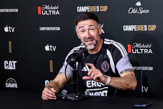 September 15, 2026, Fort Lauderdale, Florida, USA: Head Coach CRISTIAN Ã¢â‚¬ËœKILYÃ¢â‚¬â ¢ GONZALEZ of Inter Miami CF is seen talking to the media ahead of the 2026 Michelob ULTRA Campeones Cup Fort Lauderdale USA - ZUMAa257 20260915_zsp_a257_026 Copyright: xChrisxArjoonx
