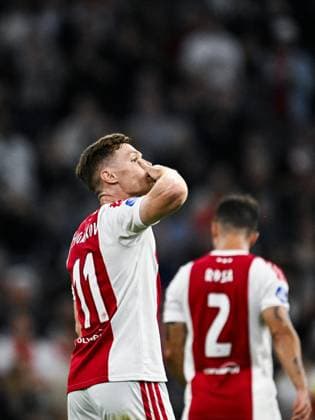 AMSTERDAM - Viktor Tsygankov of Ajax celebrates the 3-0 during the Dutch Eredivisie match between Ajax and Willem II at the Johan Cruijff ArenA on September 15, 2026 in Amsterdam, the Netherlands. OLAF KRAAK ANP Eredivisie 2026 27 xVIxANPxSportx xxANPxIVx 568739417 originalFilename: 568739417.jpg