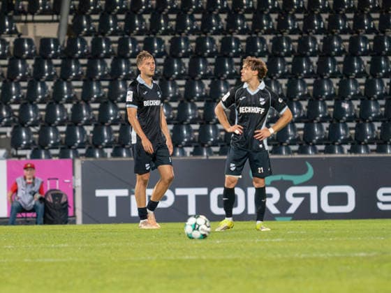Disappointment and frustration for Nick Seidel of SC Verl, at the 5 and 21 marks following Fabian Eisele s goal for SG Sonnenhof Grossaspach that tied the score at 1–1, 23 GER, Soccer, SG Sonnenhof Grossaspach vs. SC Verl, 3rd League, Matchday 6, Aspach, 2026–2027 season, September 15, 2026 GER, Soccer, SG Sonnenhof Grossaspach vs. SC Verl, 3rd Division, Matchday 6, 2026–2027 season, September 15, 2026 Aspach Copyright: xCarstenxSchweringx EP_CSG