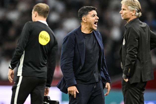 AMSTERDAM - Ajax coach Michel Sanchez reacts to the 4-1 defeat during the Dutch Eredivisie match between Ajax and Willem II at the Johan Cruijff ArenA on September 15, 2026, in Amsterdam, the Netherlands. OLAF KRAAK ANP Eredivisie 2026 27 xVIxANPxSportx xxANPxIVx 568740404 originalFilename: 568740404.jpg