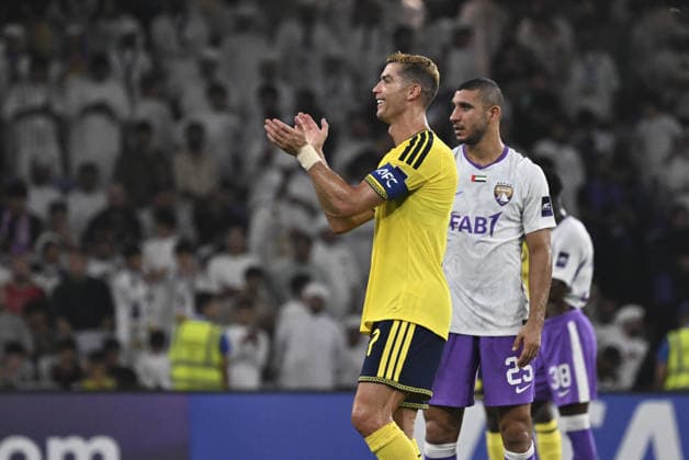 Al Ain v Al-Nassr - AFC Champions League AL AIN, UNITED ARAB EMIRATES - SEPTEMBER 15: Cristiano Ronaldo of Al-Nassr in action during the AFC Champions League match between Al Ain and Al-Nassr at Hazza Bin Zayed Stadium in Al Ain, United Arab Emirates, on September 15, 2026. Hassan al Raisi Anadolu Abu Dhabi United Arab Emirates. Editorial use only. Please get in touch for any other usage.  Copyright: x2026xAnadoluxHassanxalxRaisix