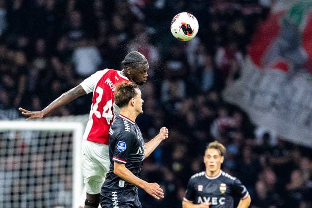 2026-09-15 VriendenLoterij Eredivisie: AFC Ajax v Willem II AMSTERDAM, NETHERLANDS - SEPTEMBER 15: Jorthy Mokio of AFC Ajax during the VriendenLoterij Eredivisie match between AFC Ajax and Willem II at Johan Cruijff Arena on September 15, 2026 in Amsterdam, Netherlands. Amsterdam Johan Cruijff Arena Netherlands Content not available for redistribution in The Netherlands directly or indirectly through any third parties. Copyright: xMarcelxvanxPlateringenx