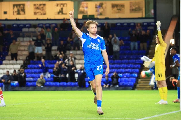 15th September 2026; Weston Homes Stadium, Peterborough, Cambridgeshire, England; Carabao Cup Football, Peterborough United versus Barnsley; Danny Ormerod of Peterborough United celebrates scoring his second goal in the 88th minute to equalise 3-3 JeremyxGowers-Cromie