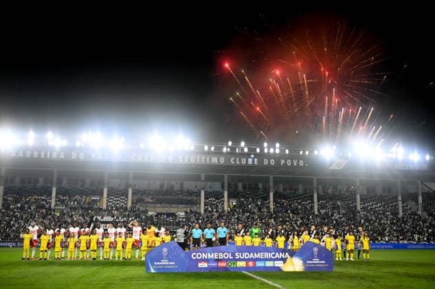 Fußball, Copa Sudamericana, Vasco da Gama Rio de Janeiro - Independiente Santa Fe VASCO DA GAMA X SANTA FE RIO DE JANEIRO, RJ - 15.09.2026: VASCO DA GAMA X SANTA FE - During Vasco da Gama (BRA) x Santa Fe (COL), a match valid for the second leg of the CONMEBOL Sudamericana 2026, held at the Sao Januario stadium, located in the city of Rio de Janeiro (RJ), on the night of this Tuesday (15). (Photo: Nayra Halm Fotoarena) x3016976x  NayraxHalm