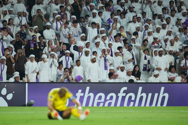 AL AIN, UNITED ARAB EMIRATES - SEPTEMBER 15: Cristiano Ronaldo of Al-Nassr FC reacts during the AFC Champions League Elite group stage match between Al Ain FC and Al Nassr at the Hazza bin Zayed Stadium on September 15, 2026 in Al Ain, United Arab Emirates. Al Ain vs. Al- Nassr - 2026 27 AFC Champions League Elite match 1 of 8 - West Region group at Hazza bin Zayed Stadium, Al Ain, UAE. 15 SEPTEMBER 2026 Copyright: xx