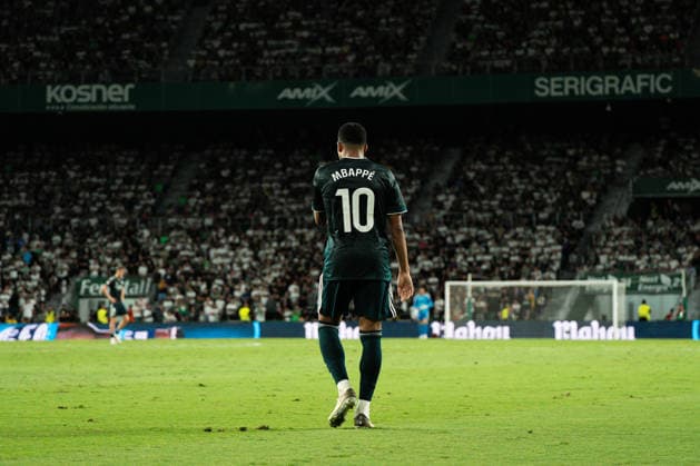 Kylian Mbappe seen during LaLiga EA Sports 2026-27 matchday 6 game between Elche CF and Real Madrid CF played at Martinez Valero Stadium in Elche (Marta Lopez Ball Raw Images) Elche Estadio Martinez Valero Spain Copyright: xMartaxLopezx MartaLopez_BallRawImages_Elche-RealMadrid-51