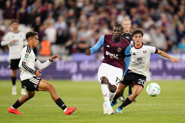 Carabao Cup round 3 West Ham United v Fulham during the Carabao Cup round 3 match West Ham United vs Fulham at London Stadium, London, United Kingdom on 15 September 2026 (Photo by Harvey Murphy News Images) Copyright: xHarveyxMurphy NewsxImagesx