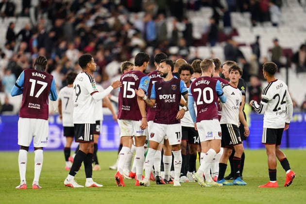 Carabao Cup round 3 West Ham United v Fulham Full time scenes as Fulham win 2-3 during the Carabao Cup round 3 match West Ham United vs Fulham at London Stadium, London, United Kingdom on 15 September 2026 (Photo by Harvey Murphy News Images) Copyright: xHarveyxMurphy NewsxImagesx