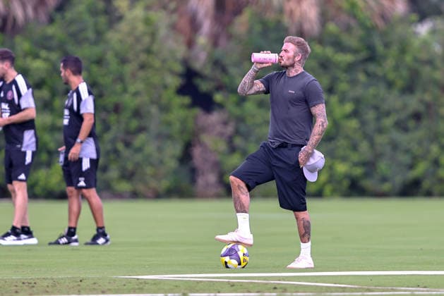 FORT LAUDERDALE, FL - SEPTEMBER 15: Co Owner David Beckham of Inter Miami CF is seen during an Inter Miami Training Session at Florida Blue Training Center ahead of the 2026 Michelob ULTRA Campeones Cup on September 15, 2026 in Fort Lauderdale, Florida. (Photo by Chris Arjoon Icon Sportswire) SOCCER: SEP 15 Inter Miami CF Training EDITORIAL USE ONLY Icon2609150000013