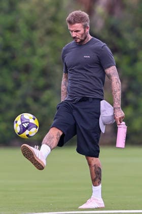 FORT LAUDERDALE, FL - SEPTEMBER 15: Co Owner David Beckham of Inter Miami CF is seen during an Inter Miami Training Session at Florida Blue Training Center ahead of the 2026 Michelob ULTRA Campeones Cup on September 15, 2026 in Fort Lauderdale, Florida. (Photo by Chris Arjoon Icon Sportswire) SOCCER: SEP 15 Inter Miami CF Training EDITORIAL USE ONLY Icon2609150000040