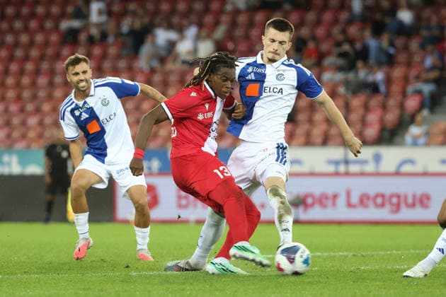September 15, 2026, Zurich, SWITZERLAND, Letzigrund Stadium, Zurich, Soccer, 2026–2027 Season, Men s Soccer Super League, Grasshopper Club Zurich vs. FC Sion, Winsley Boteli, FC Sion vs. Bujar Pllana, GC