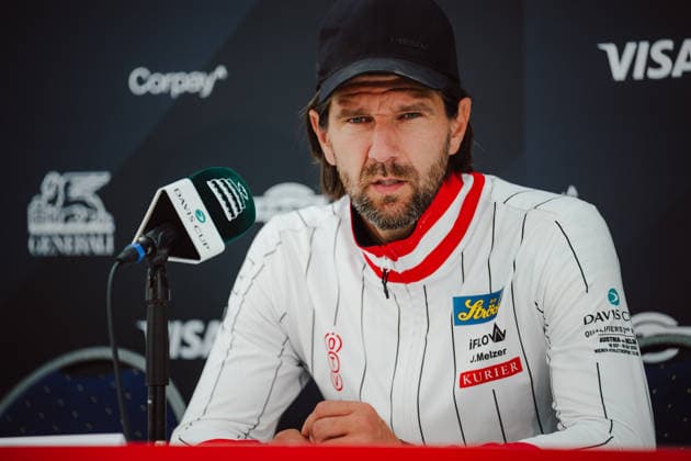 TENNIS - Davis Cup, AUT vs BEL VIENNA,AUSTRIA,16.SEP.26 - TENNIS - ITF Davis Cup, qualification round 2, Austria vs Belgium, preview. Image shows sporting director Juergen Melzer (OETV) during an interview.  GEPAxpictures xAlexanderxSolc