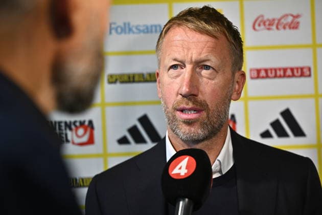 STOCKHOLM, SWEDEN 20260916 National soccer team head coach Graham Potter speaks with reporters after announcing the roster for the Nations League STOCKHOLM SWEDEN x12270x  Copyright: xMartinxPahlmblad TTx DAGEN EFTER VALET (S)
