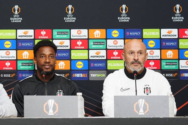 Ahead of the Besiktas v Olympique de Marseille - UEFA Europa League ISTANBUL, TURKIYE - SEPTEMBER 16: Besiktas head coach Vincenzo Italiano (R) and player Amir Murillo (L) answer questions during a press conference, PK, Pressekonferenz at BJK Nevzat Demir Facilities ahead of their UEFA Europa League Matchday 1 fixture against French side Olympique de Marseille, in Istanbul, Turkiye, on September 16, 2026. Adem Kutucu Anadolu Istanbul Turkey. Editorial use only. Please get in touch for any other usage.  Copyright: x2026xAnadoluxAdemxKutucux